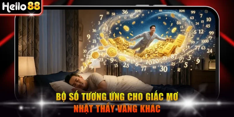 Bộ số tương ứng cho giấc mơ nhặt thấy vàng khác