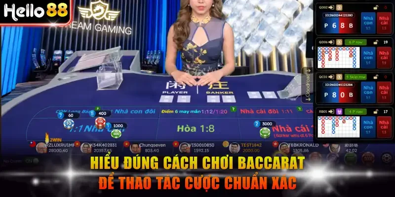 Hiểu đúng cách chơi Baccarat để thao tác cược chuẩn xác