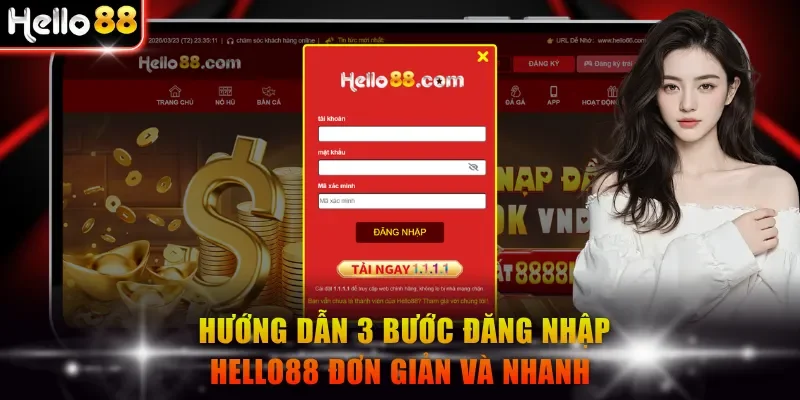 Hướng dẫn 3 bước đăng nhập Hello88 đơn giản và nhanh