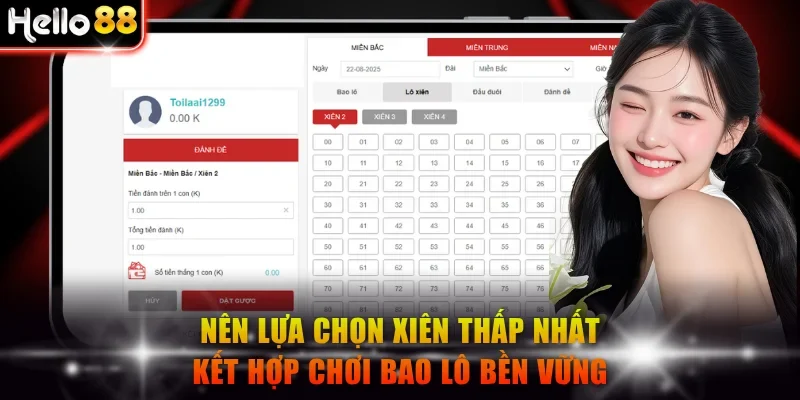 Nên lựa chọn xiên thấp nhất kết hợp chơi bao lô bền vững